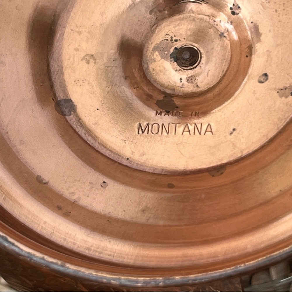 Butte Copper Co. Copper and Glass Candle Holders- Montana, USA - Picture 4 of 10